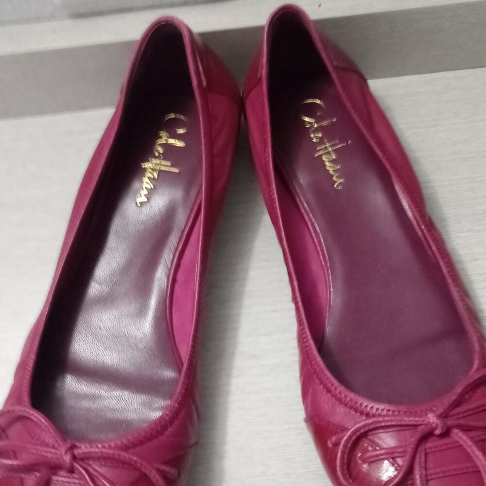 Cole Haan Women Pink Flat Ballet Shoes - Picture 4 of 10